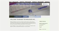 Desktop Screenshot of biogro-technologies.com