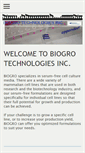 Mobile Screenshot of biogro-technologies.com